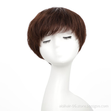 2020 New Fashion Pre Plucked Brazilian Highlight Short Pixie Glueless Pre Plucked 100% Human Hair Wig